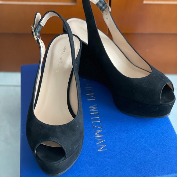 Rinna Suede Wedge - Stuart Weitzman - Picture 3 of 6